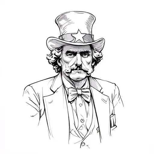 uncle sam tattoo design idea