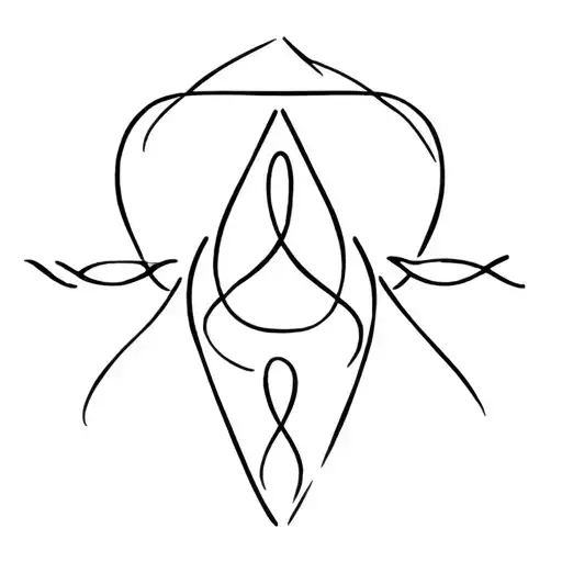 symbols representing serenity prayer tattoo design idea