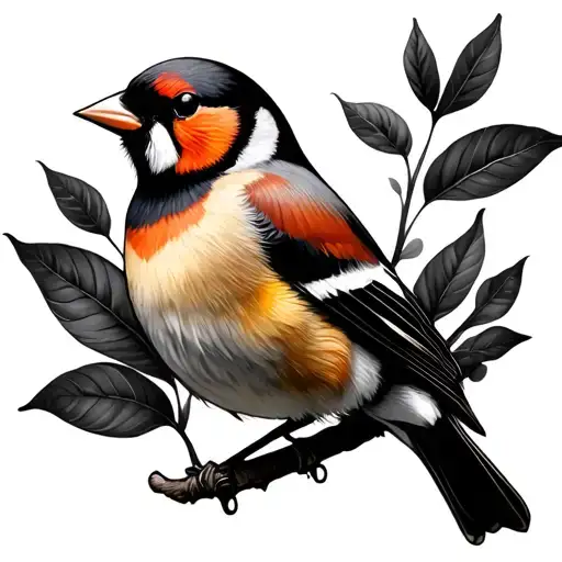Goldfinch tattoo design idea
