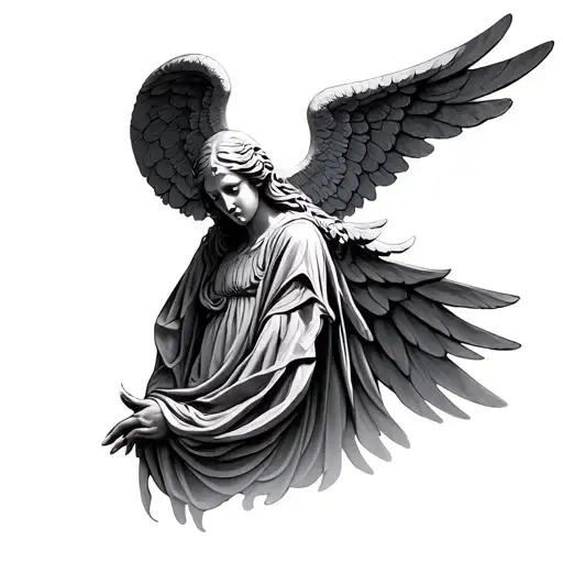 Weeping Angel tattoo design idea