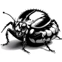 bug crawling on a bean tattoo design idea