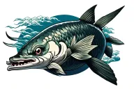 Sturgeon tattoo design idea