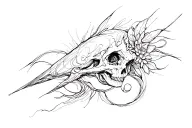 Blackout tattoo design idea