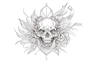 Blackout tattoo design idea