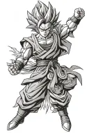 future gohan ssj2 tattoo design idea