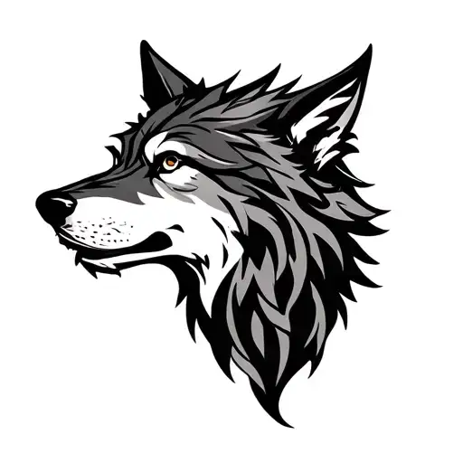 celtic wolf tattoo design idea