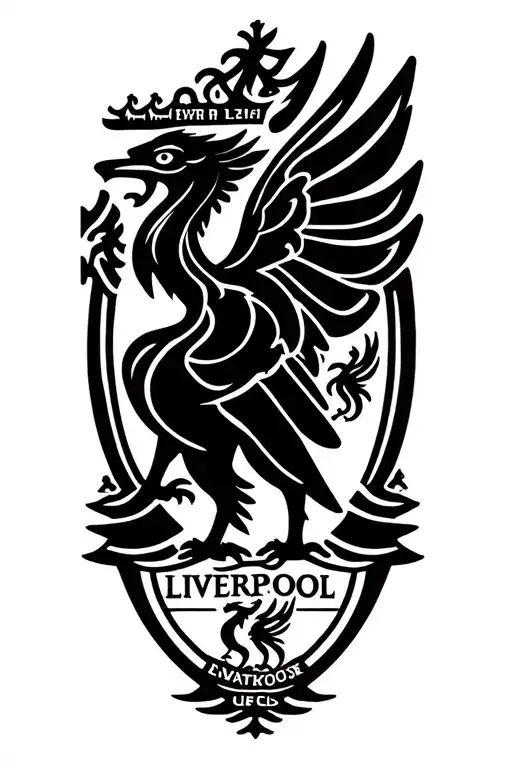 Liverpool FC Liverbird logo tattoo design idea