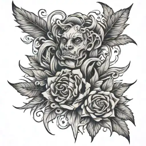 Masell on forarm half sleeve tattoo design idea
