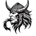 Viking Tribal tattoo design idea