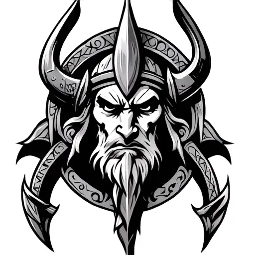 Viking Tribal tattoo design idea
