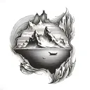 antarctica tattoo design idea