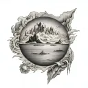 antarctica tattoo design idea