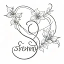 serenity prayer tattoo design idea