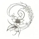 serenity prayer tattoo design idea