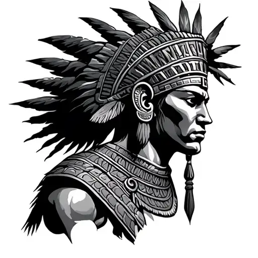 Greek mythology, Mayan warrior tattoo design idea