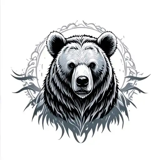 Bear Spirit tattoo design idea
