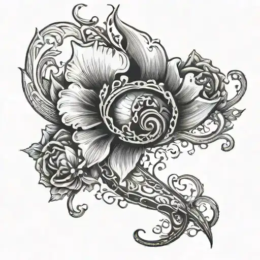 uterus design tattoo design idea