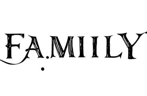 "Family" tattoo design idea