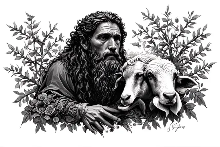 I AM THE GOOD SHEPHERD 4/6/25 tattoo design idea