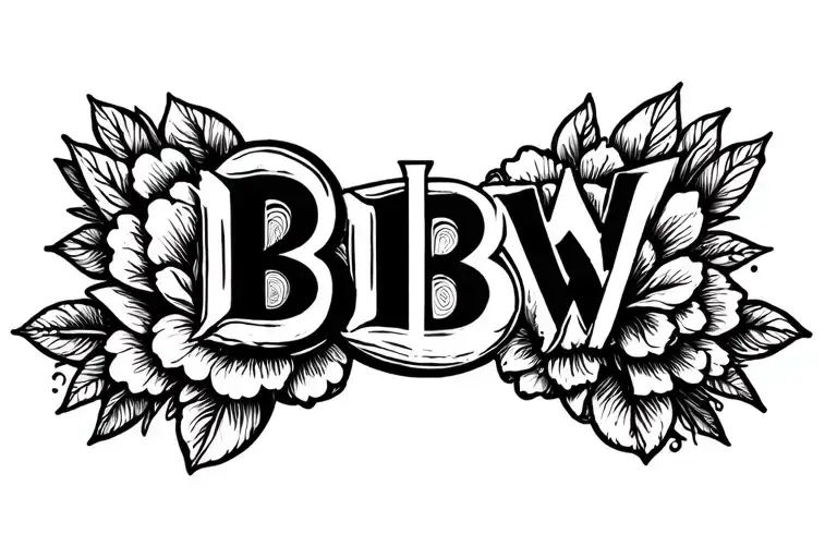 BBW tattoo design idea