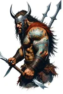berserker viking tattoo design idea