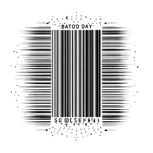 Barcode tattoo design idea