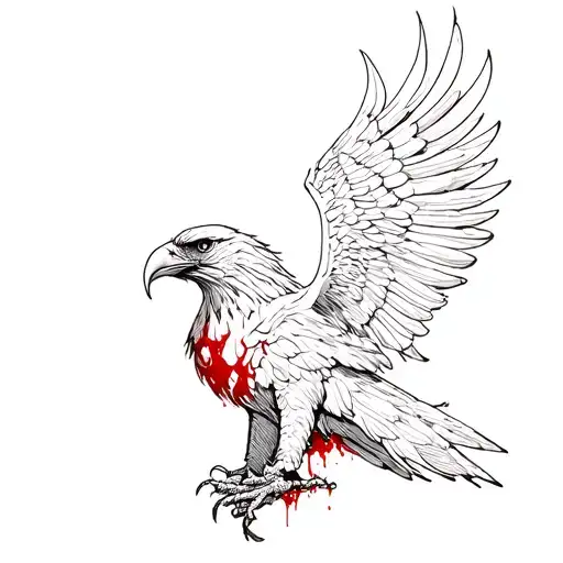 blood eagle tattoo design idea