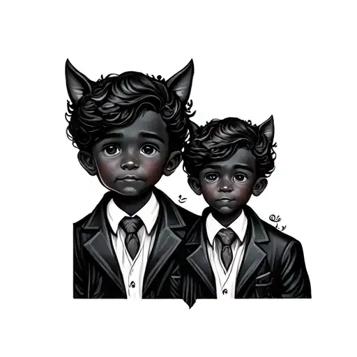 like father like son matching tattoos tattoo design idea