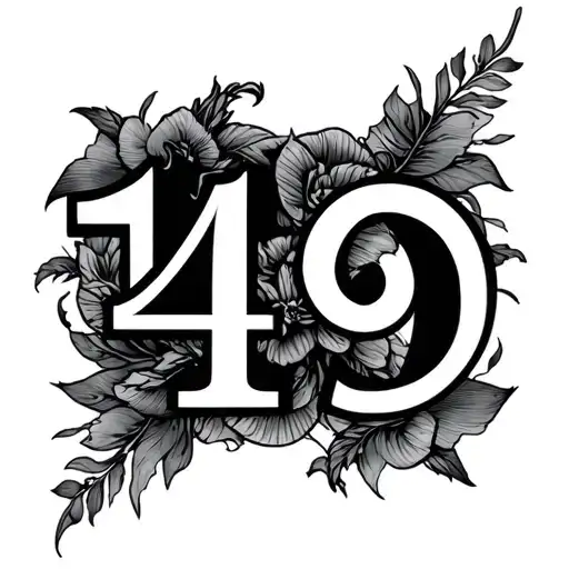 Numerology tattoo design idea
