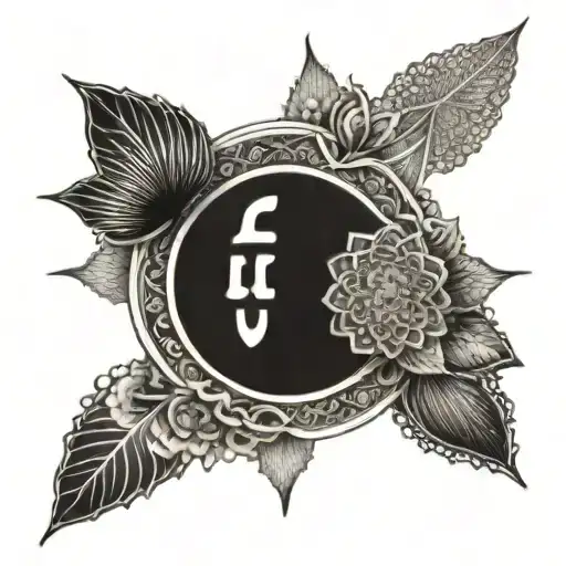 An intricate mandala design incorporating Buddha's teachings tattoo design idea