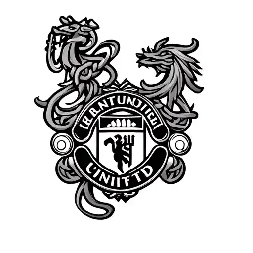 celtic man utd tattoo design idea