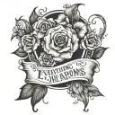 everything happens for a reason  tattoo design idea