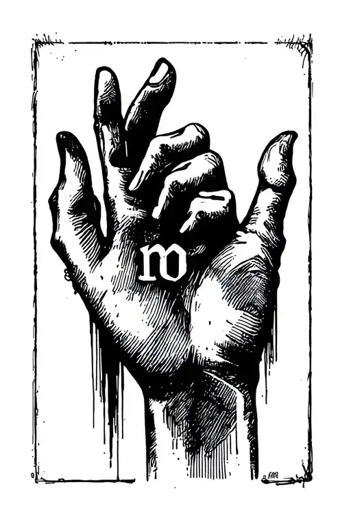 "number one" written in the hand near wrist but vertically in a simple font. tattoo design idea