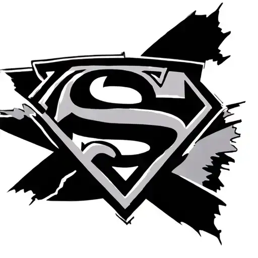 Superman Logo tattoo design idea