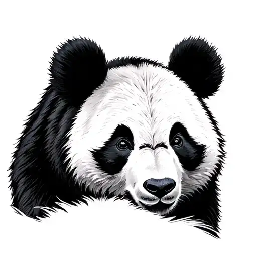panda wolf bear tattoo design idea