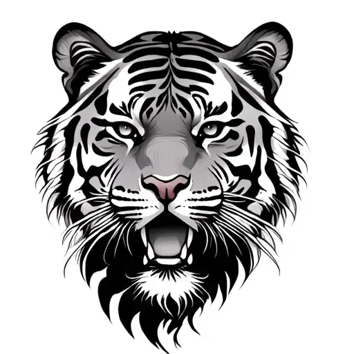 tiger,small, traditional style tattoo tattoo design idea