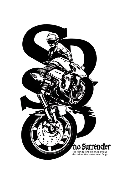 "No Surrender " the decline of people whores fake friends hustlers the mirage of love drugs hayabusa gen 1 bmw e36 low tattoo design idea