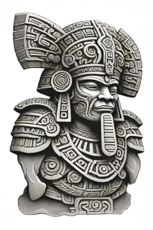 Olmec Aztec Mayan tattoo design idea