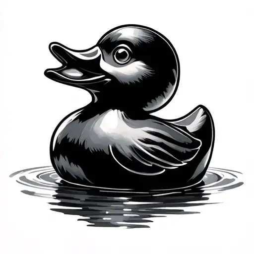 Rubber Duck tattoo design idea