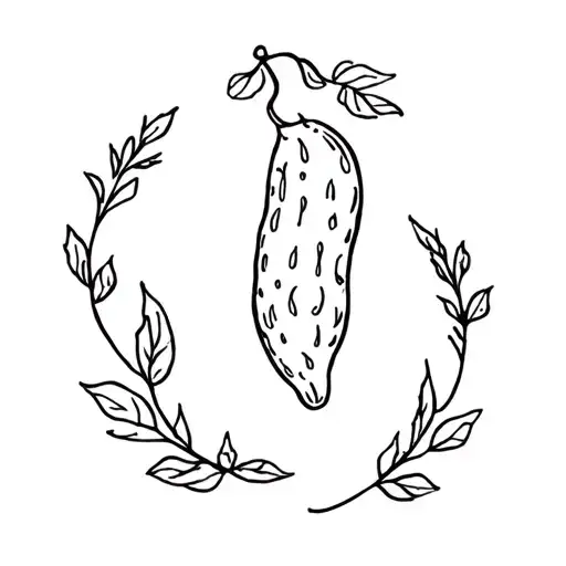 Pickle tattoo design idea