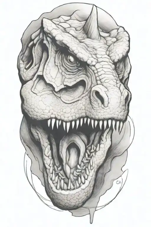 dino tattoo design idea