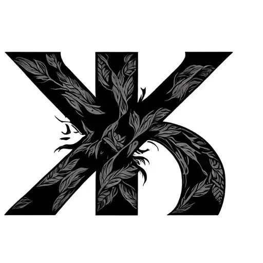 the weeknd XO logo tattoo design idea