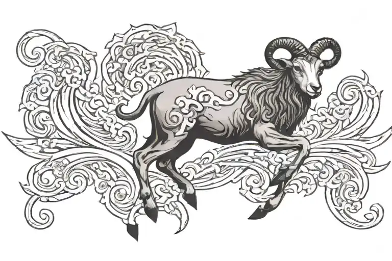 revelation lamb scroll apocalypse tattoo design idea