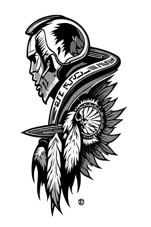 halo redskins  tattoo design idea