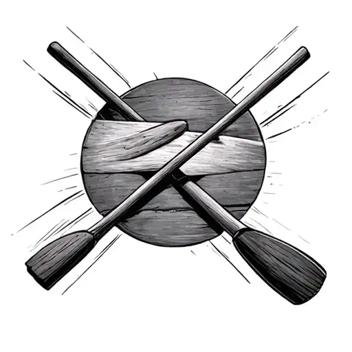 Rowing Oar tattoo design idea