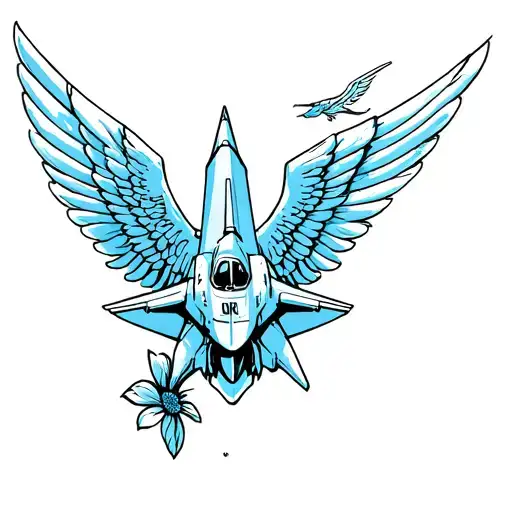 blue angel fighter jet, Februarys flower, lookout mountain, and Chesapeake bay bridge tattoo design idea