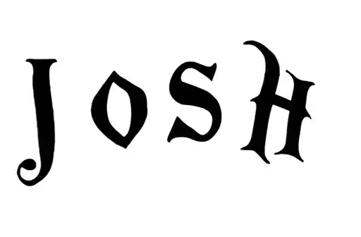 "Josh" tattoo design idea
