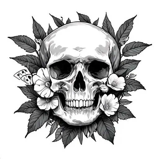 dnb, acid, gambling, hedonism, luck, nature inspired tattoo tattoo design idea