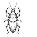 Cockroach tattoo design idea
