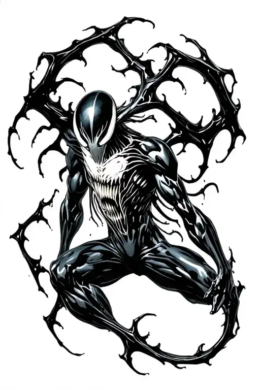 carnage symbiote goo tattoo design idea